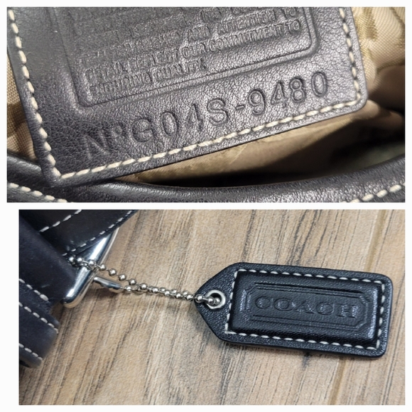 Coach Black Leather Shoulder Bag - Picture 4 of 17